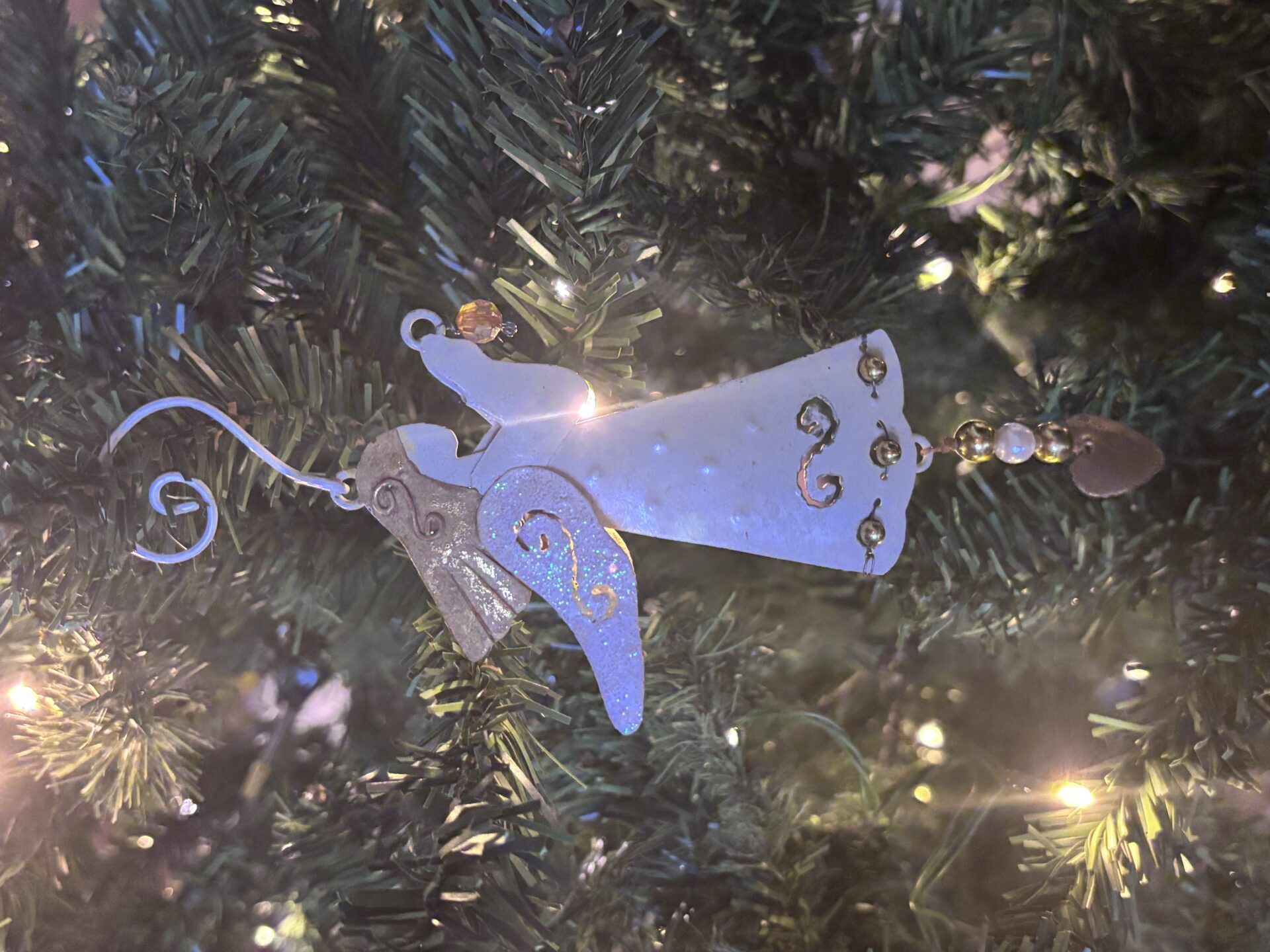 Pendentif Ange De Noël Pour Sapin - Plastique Coloré, 22 Cm, Décoration De Table Et Sapin