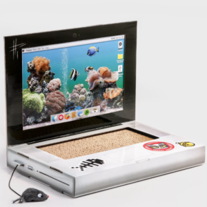 kartonnen laptop met muis