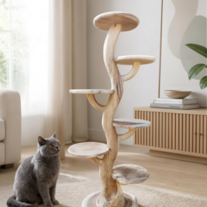 Foto houten krabpaal barbara van 2m